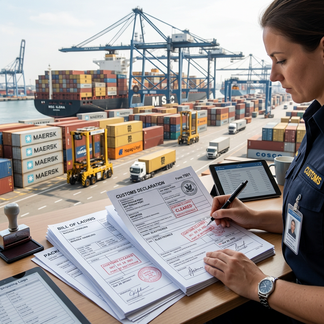 Liquidación y papeles de aduana